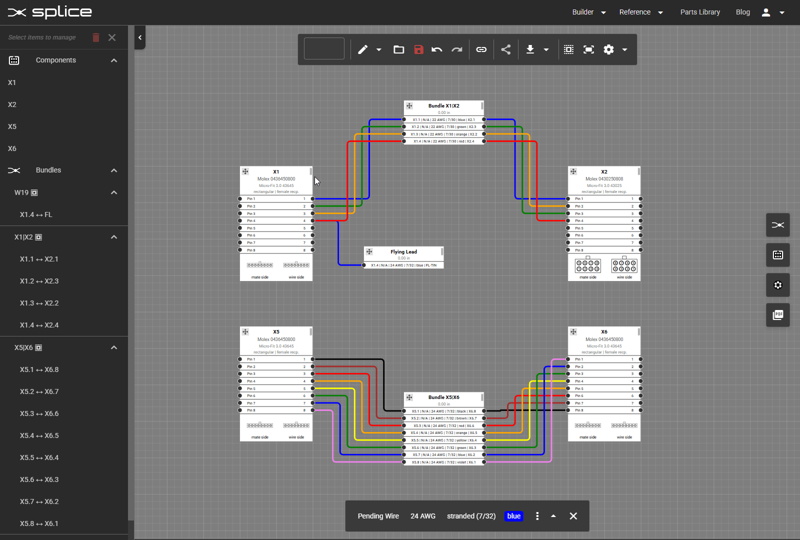 Signal name editing and wire properties