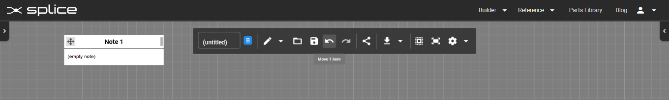 Harness Builder toolbar showing Undo and Redo buttons with hover previews.