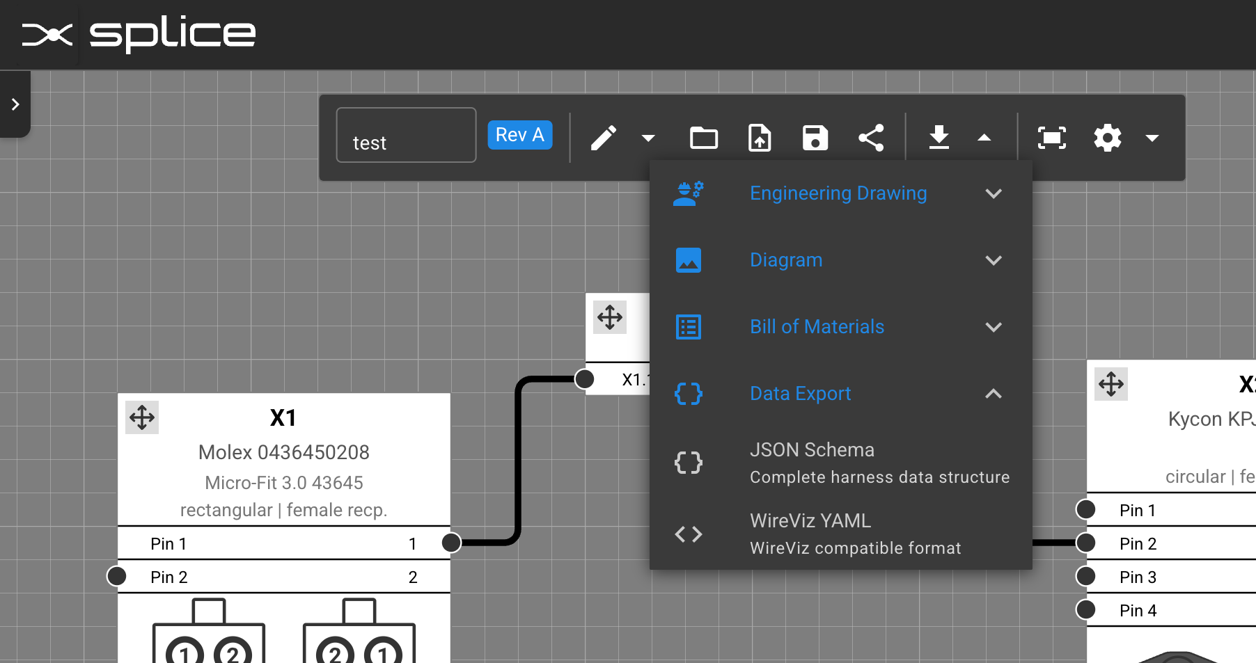 New harness download format options
