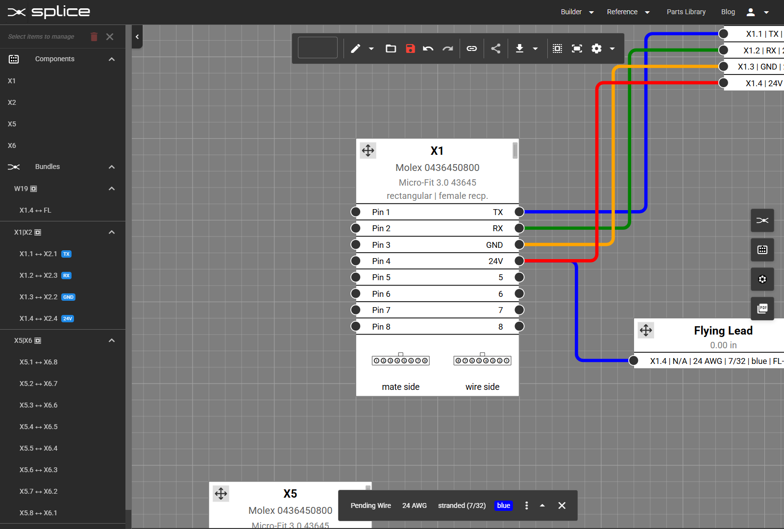 Component block icon for the added component