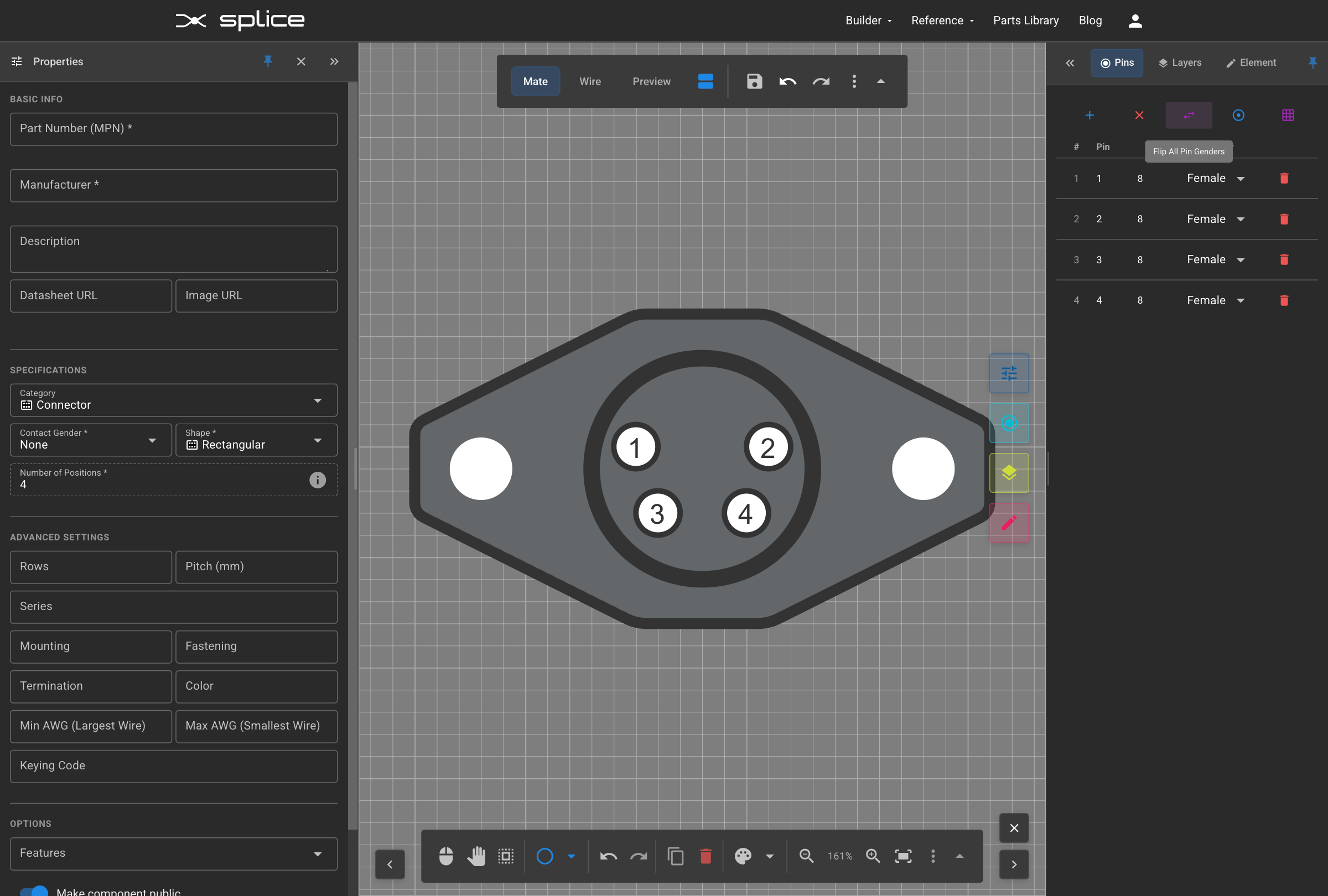 Custom Connector Footprint