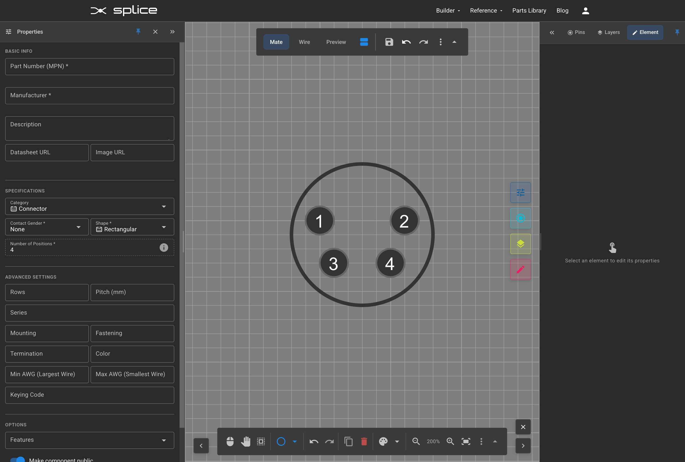 Adding circle outlines around pins