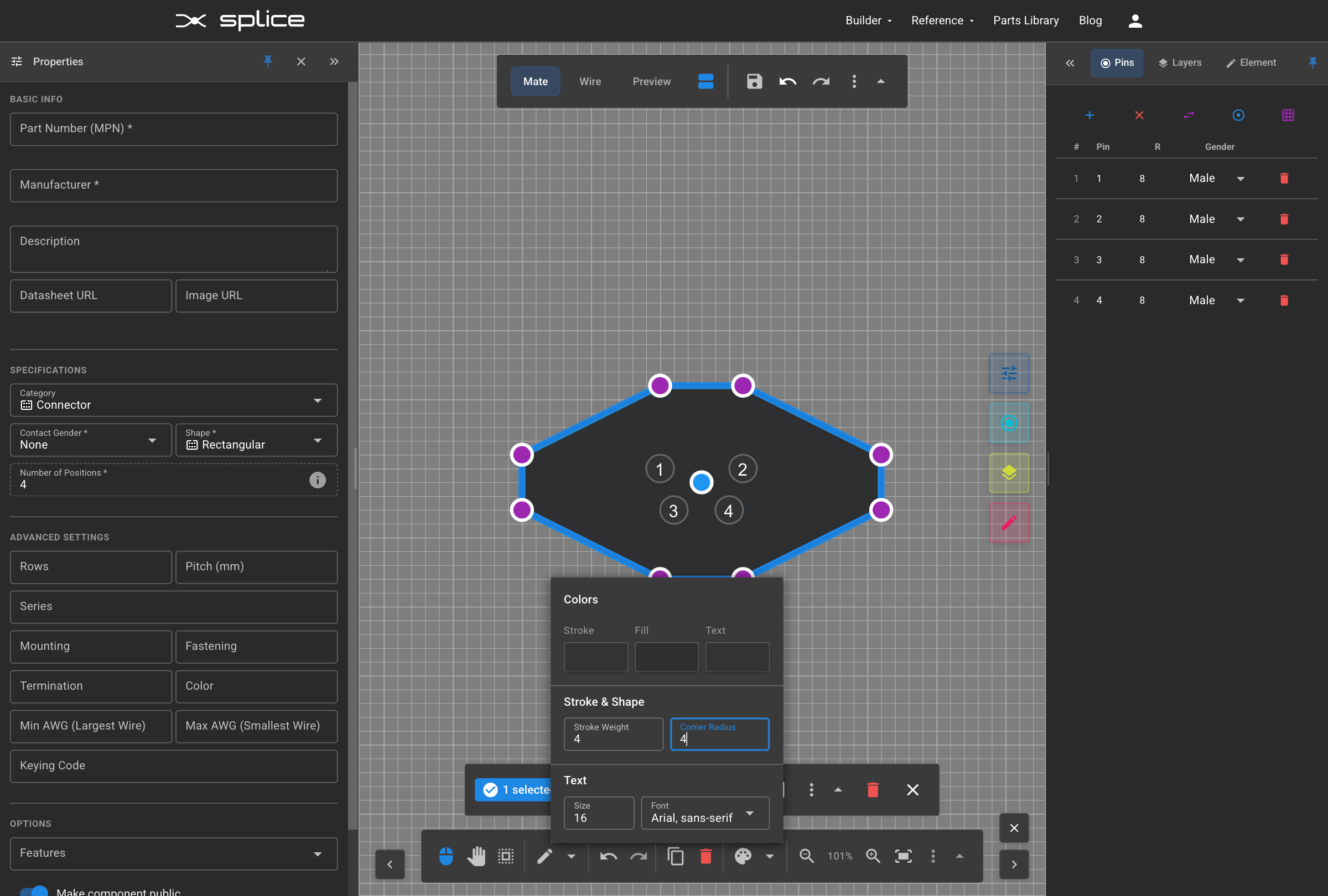 Adding rounded corners to housing
